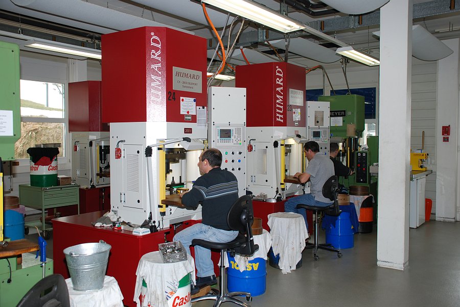 Les presses de l’atelier d’étampage Grisel